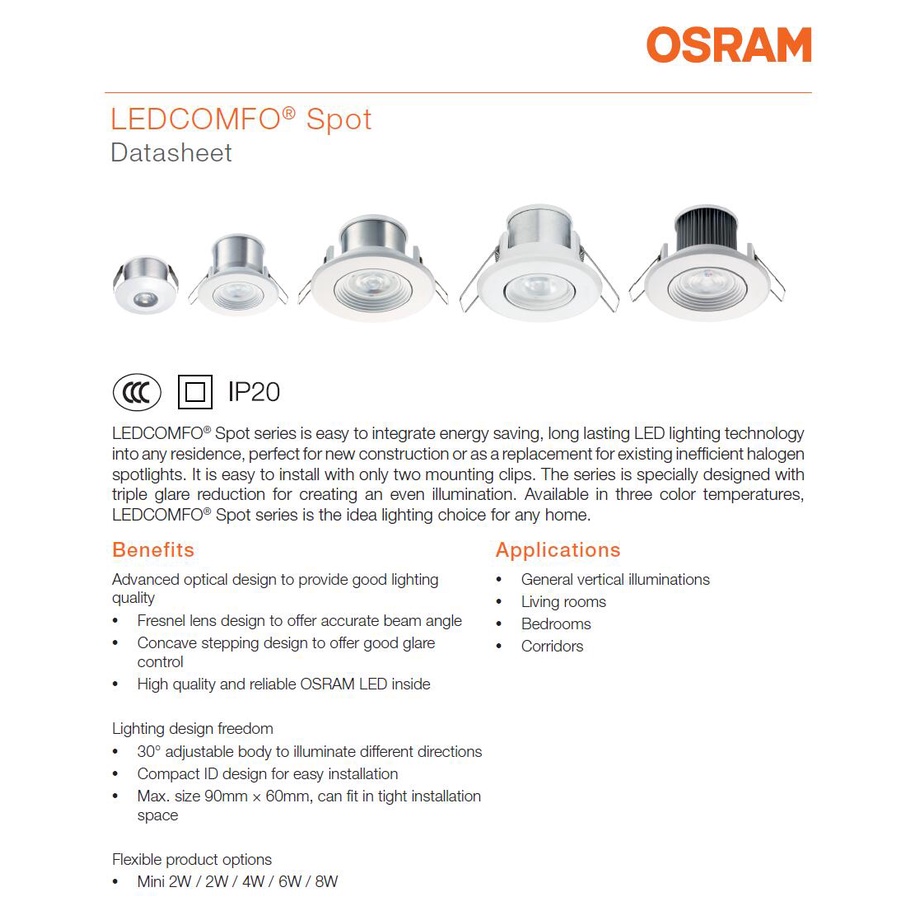 OSRAM LEDCOMFO SL HP 30W 830 24D 24X1