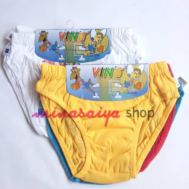 VIN'S 3 pcs Celana Dalam Anak Laki-laki Uk. M - XL