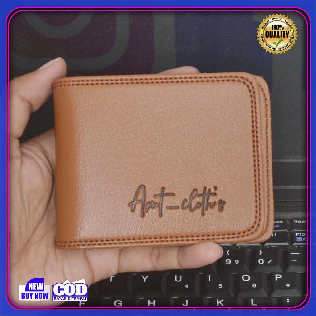 Dompet lipat Pria Kulit PVC Lipat Keren Terbaru Grosir Murah