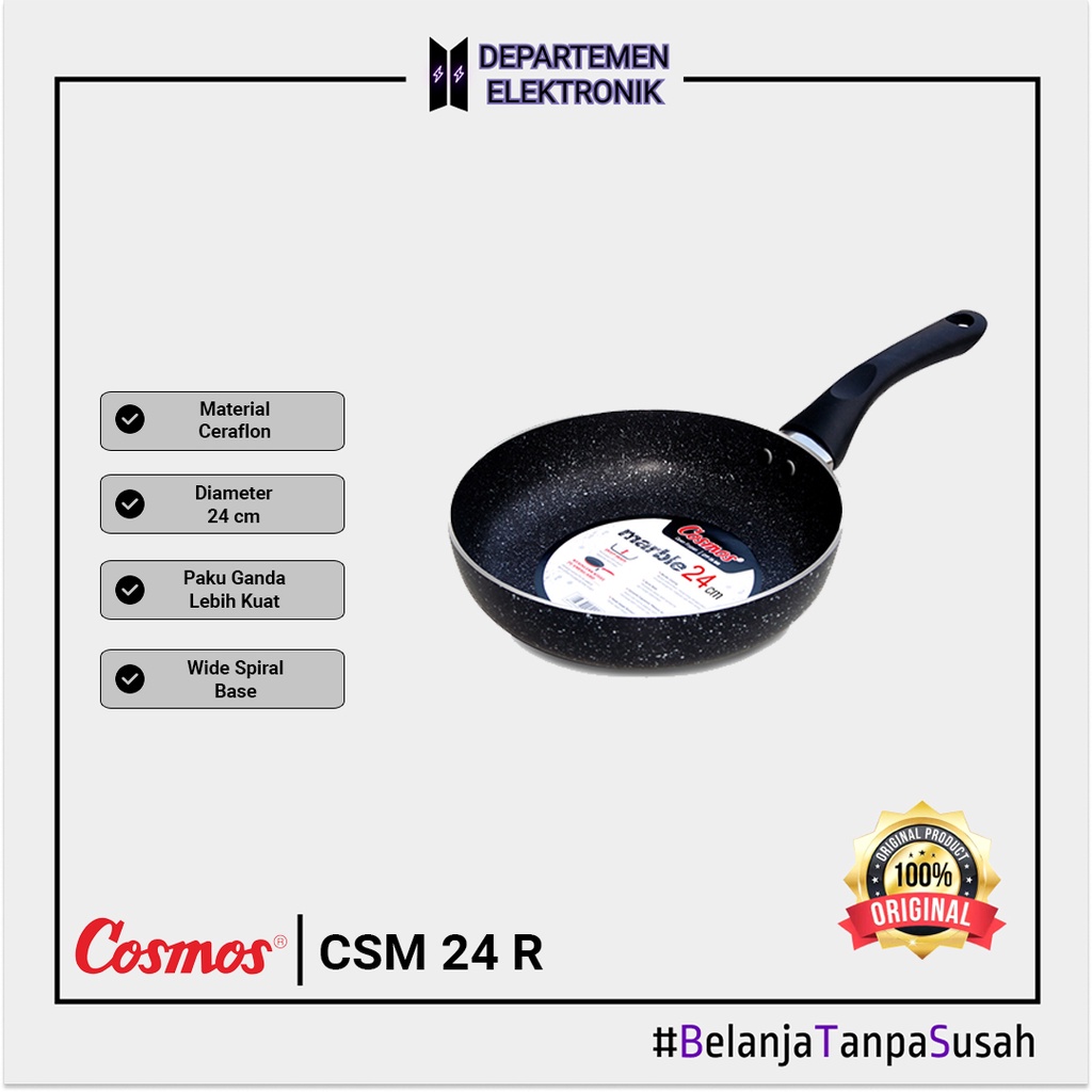 Cosmos CFP 24 R Fry Pan Ceraflon Royal 24 cm MURAH BANGET / GARANSI RESMI