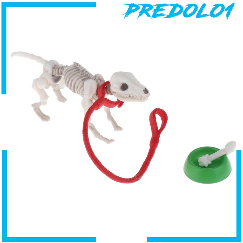 (Predolo1) Action Figure Pose Skeleton Dog Joints Dapat Digerakkan Untuk Koleksi