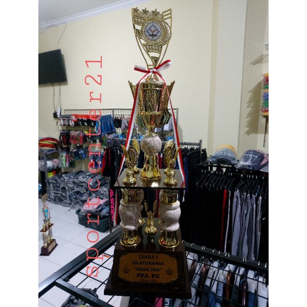 MURAH PIALA 4 KAKI /TROPHY KAKI 4 LENGKAP DG TULISAN PIALA