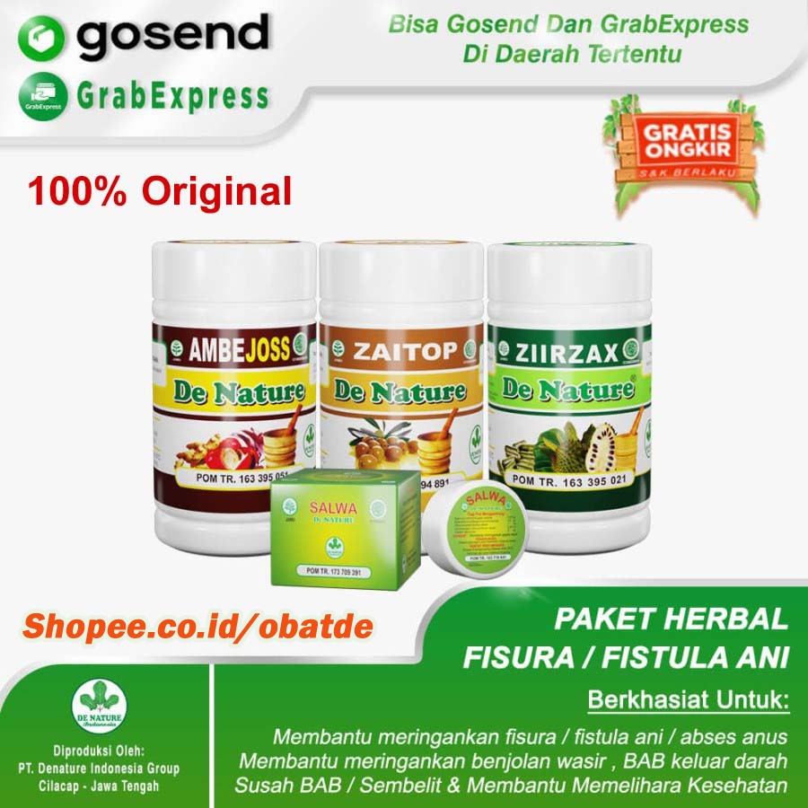 OBAT FISTULA ANI AMPUH - obat fistula perianal bisul keluar nanah di anus ASLI DE NATURE