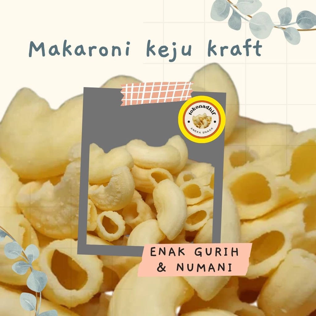 

Makaroni Keju Premium Keju Original NON MSG 250gr Macaroni Cheese SUDAH GRATIS BUBLLE WRAP DAN DUS PACKING