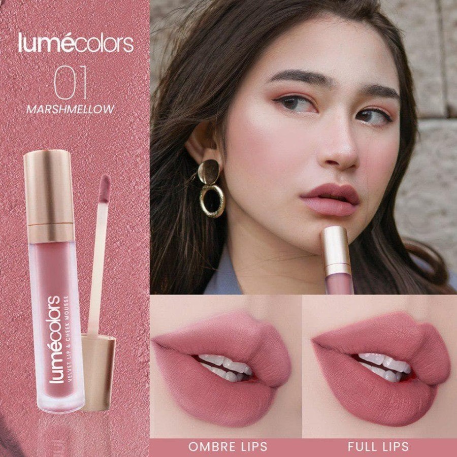 Lipstik Lumecolors Velvet Lip &amp; Cheek Mousse Lume Colors