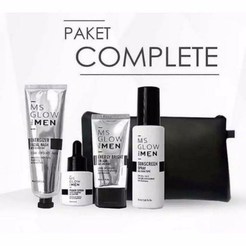 MS GLOW FOR MEN  MS GLOW PERAWATAN WAJAH PRIA MS GLOW ORIGINAL DILENGKAPI SUNSCREEN SPRAY