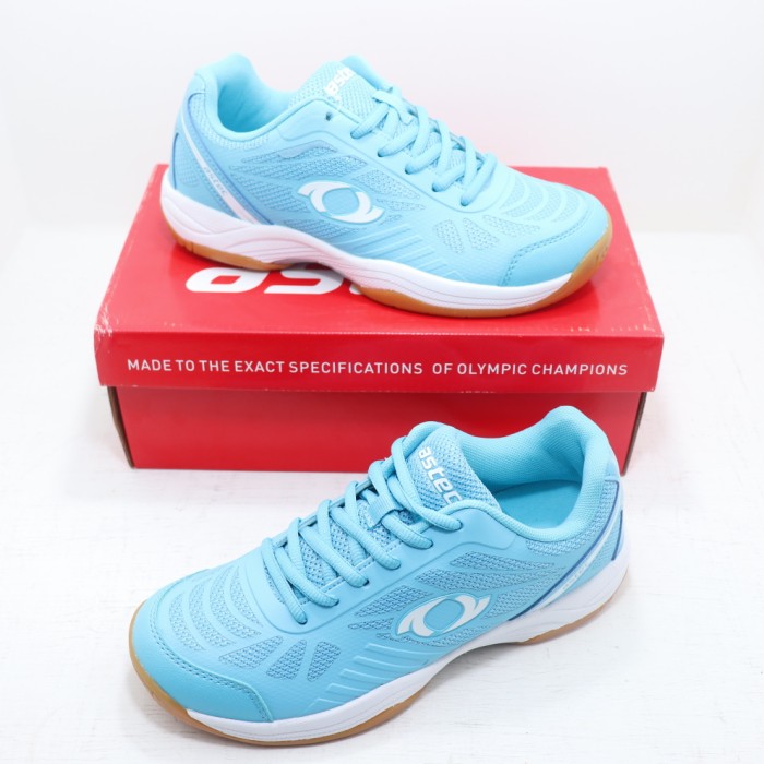Sepatu Astec Original ALFA BADMINTON - Sky Blue (Size 37)