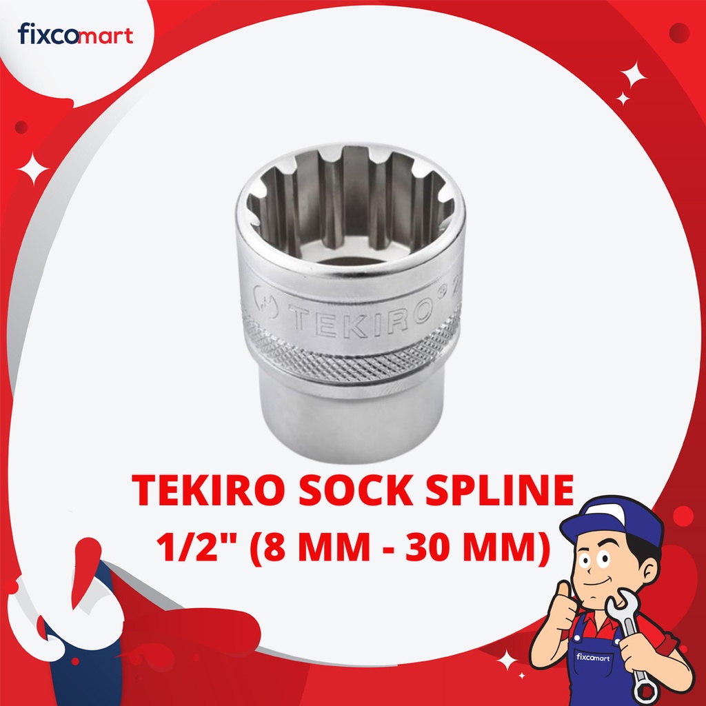 Tekiro Mata Sock Spline 1/2 Inch 22 mm / Tekiro Spline Socket