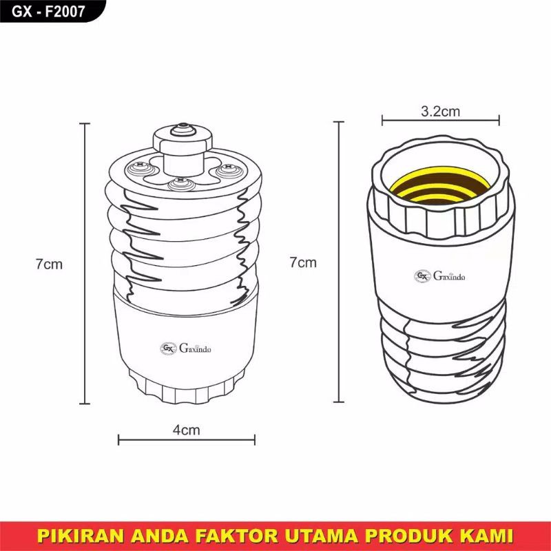 FITTING OPERAN DARI E40 KE E27 GAXINDO