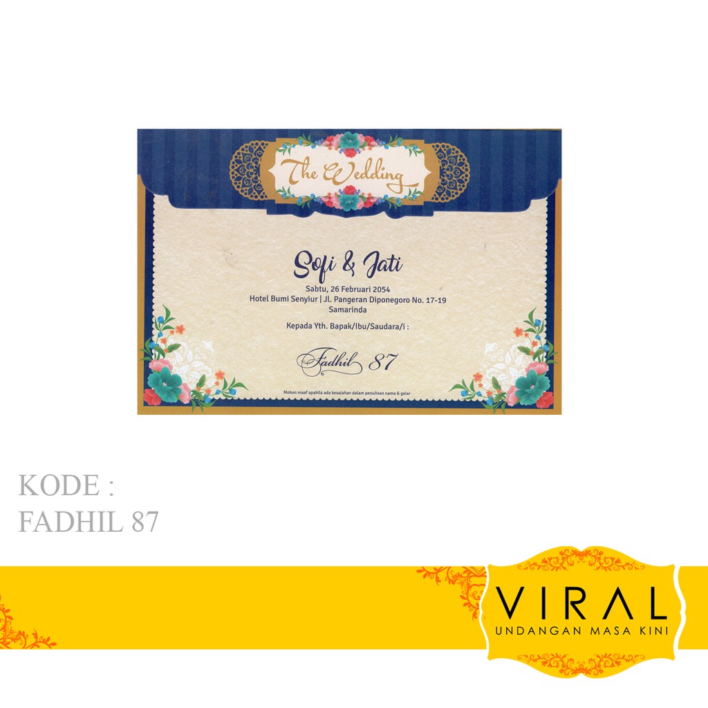 Blangko Undangan Fadhil 87 Harga Murah