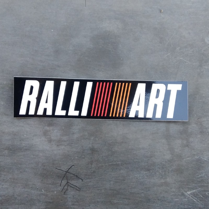 Stiker Ralliart Rally Art Mitsubishi