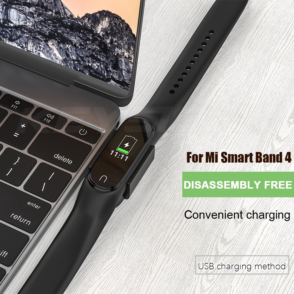 No Disassembly  Fast Charger Cable USB Charger Charging Dock for Xiaomi Mi Smart Band 4