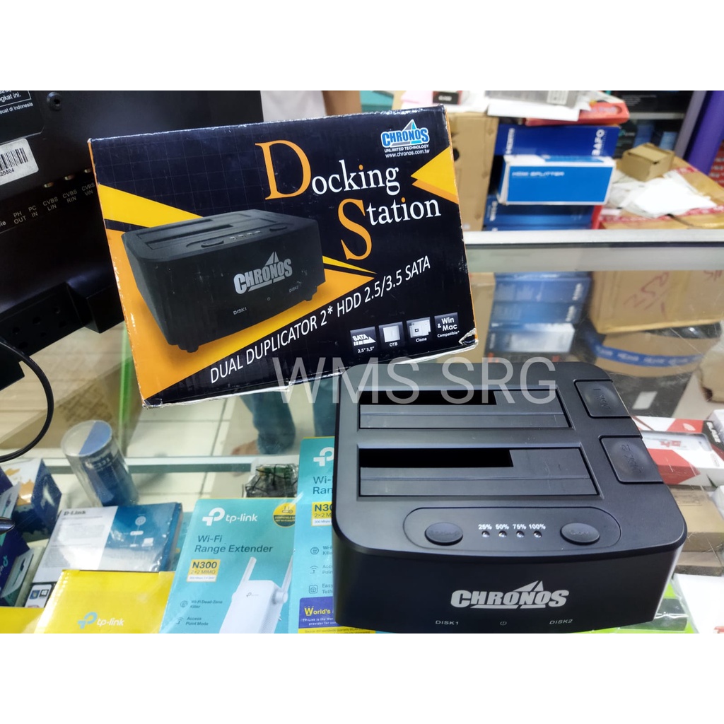 CHRONOS DUAL DUPLICATOR DOCKING STATION SATA 2 BAY