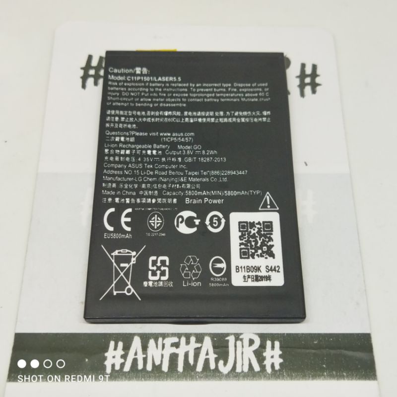 BATRE BATREI BATERAI ASUS ZENFONE 2 LASER 5'5 inch ZE550KL Z00LD ZENFONE 2 LASER 6" ZE601KL (2100 mA