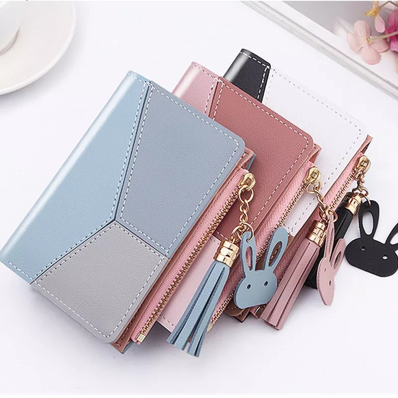 DOMPET LIPAT WANITA DOMPET KULIT KOREAN  BS13 FASHION WOMEN WALLET MINI KOIN DOMPET KARTU WANITA ACC