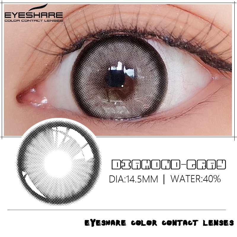 【COD】 DIAMOND SOFTLENS  BIG EYE Soft Colored Contact lens Yearly Use Ensa Mata Soflen Mata Brightsoftlens soflens Mata Kore/import korea softlens