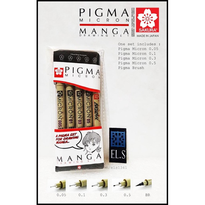 

Sakura Pigma Micron Manga Drawing Set