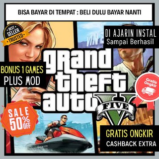 GTA 5 + MOD GTA V Grand Theft Auto V MOD  - PC Games / DVD CD Games / Kaset Game Komputer Laptop