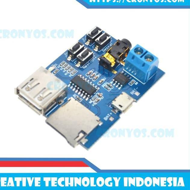 [DISCOUNT W0056] MP3 Decoder Module / MP3 Player / Mesin Musik Box / Internal Amplifier Mantul Best