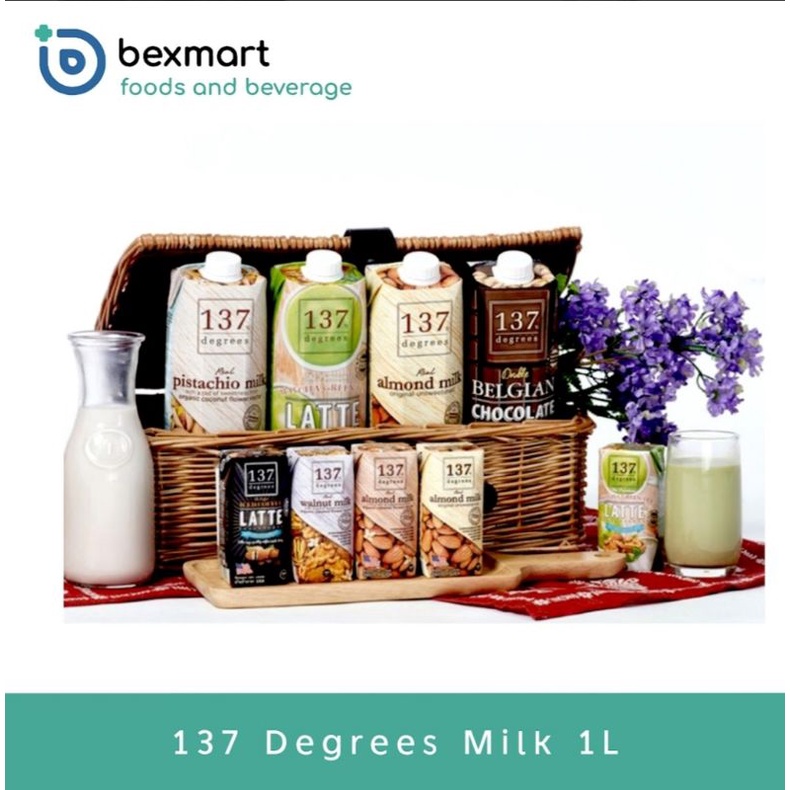 

137 Degrees Susu Milk UHT vegan sehat 1 L almond walnut pistachio