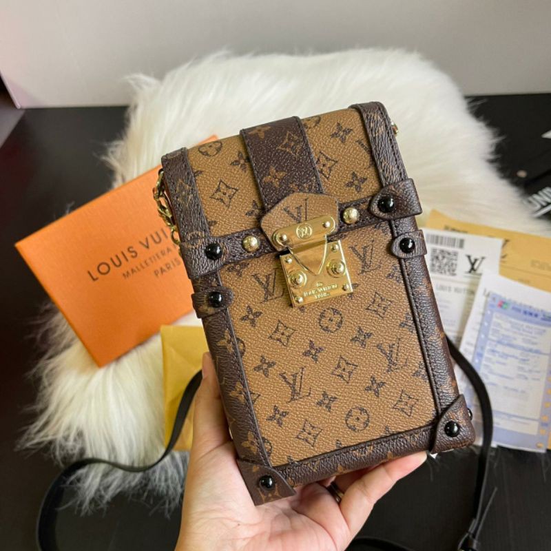 LV PETIT SLING PHONE 2MOTIF FREE BOX authentic