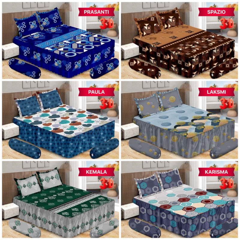 SPREI / SEPRAI BONITA RUMBAI 3D NEW MOTIF BATIK