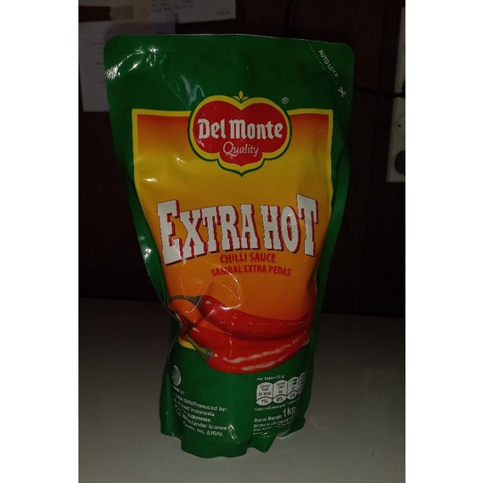

DELMONTE SAUS SAMBAL EXTRA PEDAS/ CHILLI SAUCE/ EXTRA HOT/ KEMASAN 1KG