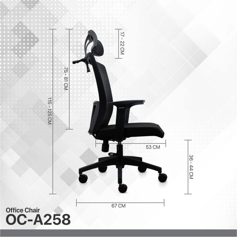 Kursi Kerja Kantor Fantech OCA258 OCA 258 OCA-258 Premium Office Chair
