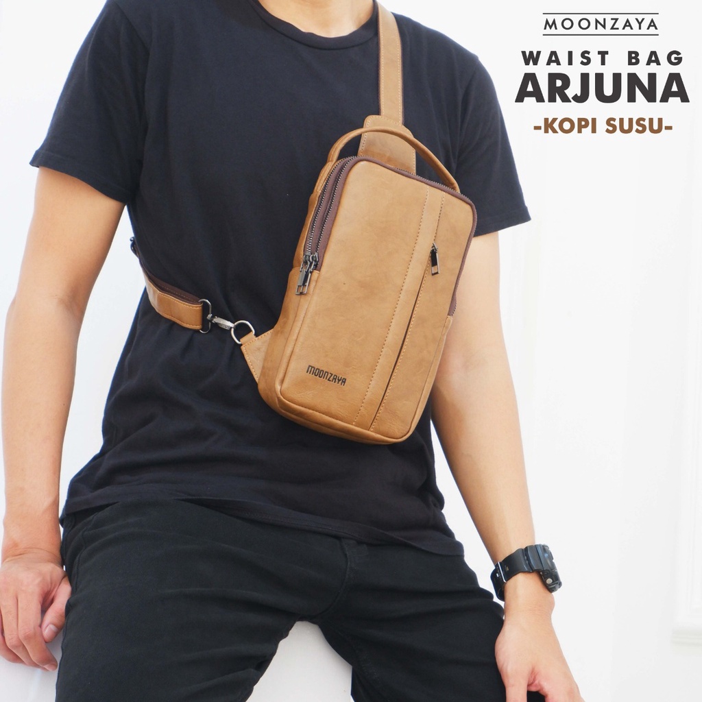 [Ready] WaistBag Tas Pria Wanita Unisex Arjuna by Moonzaya