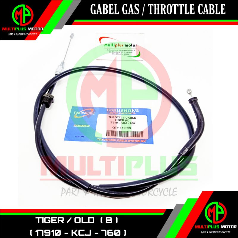 Kabel gas Tali gas Olor gas Throttle cable atas+bawah TIGER,TIGER OLD LAMA