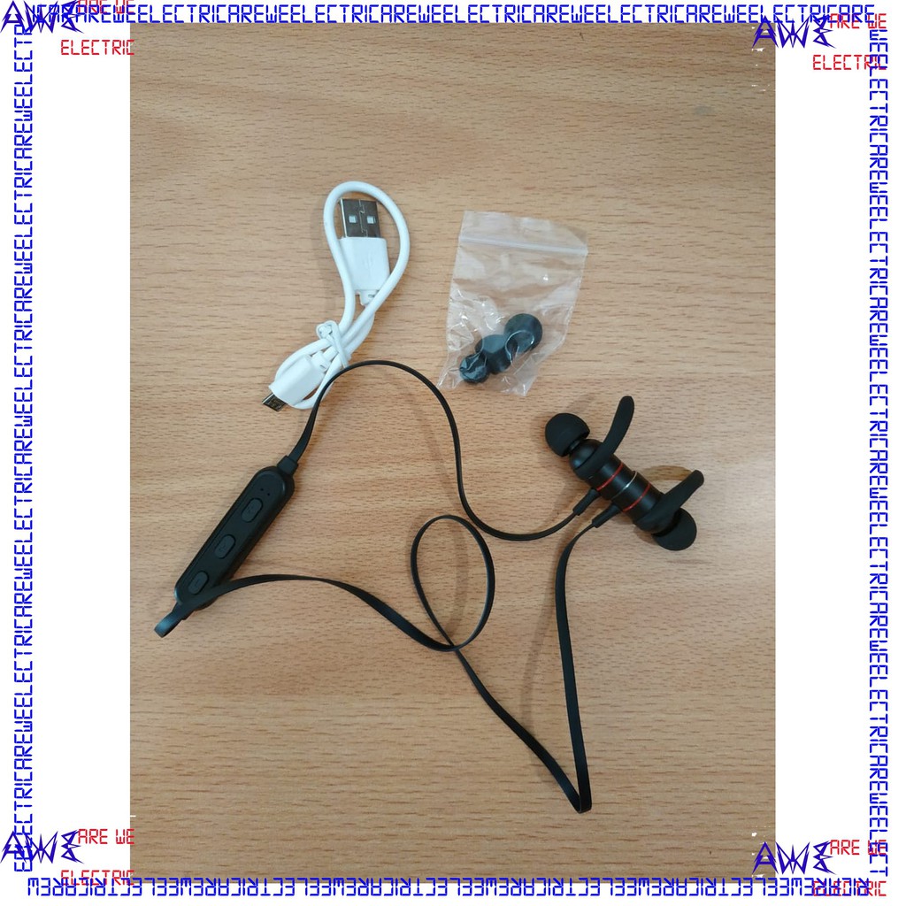 Earphone Wireless TRIPLEDI Handsfree Sport Bluetooth Headphone Headset Mic MP3 Player Metal Magnetik