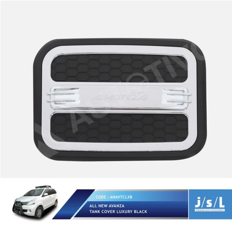 Grand All New Avanza Cover Tutup Bensin JSL/Tank Cover Luxury Black