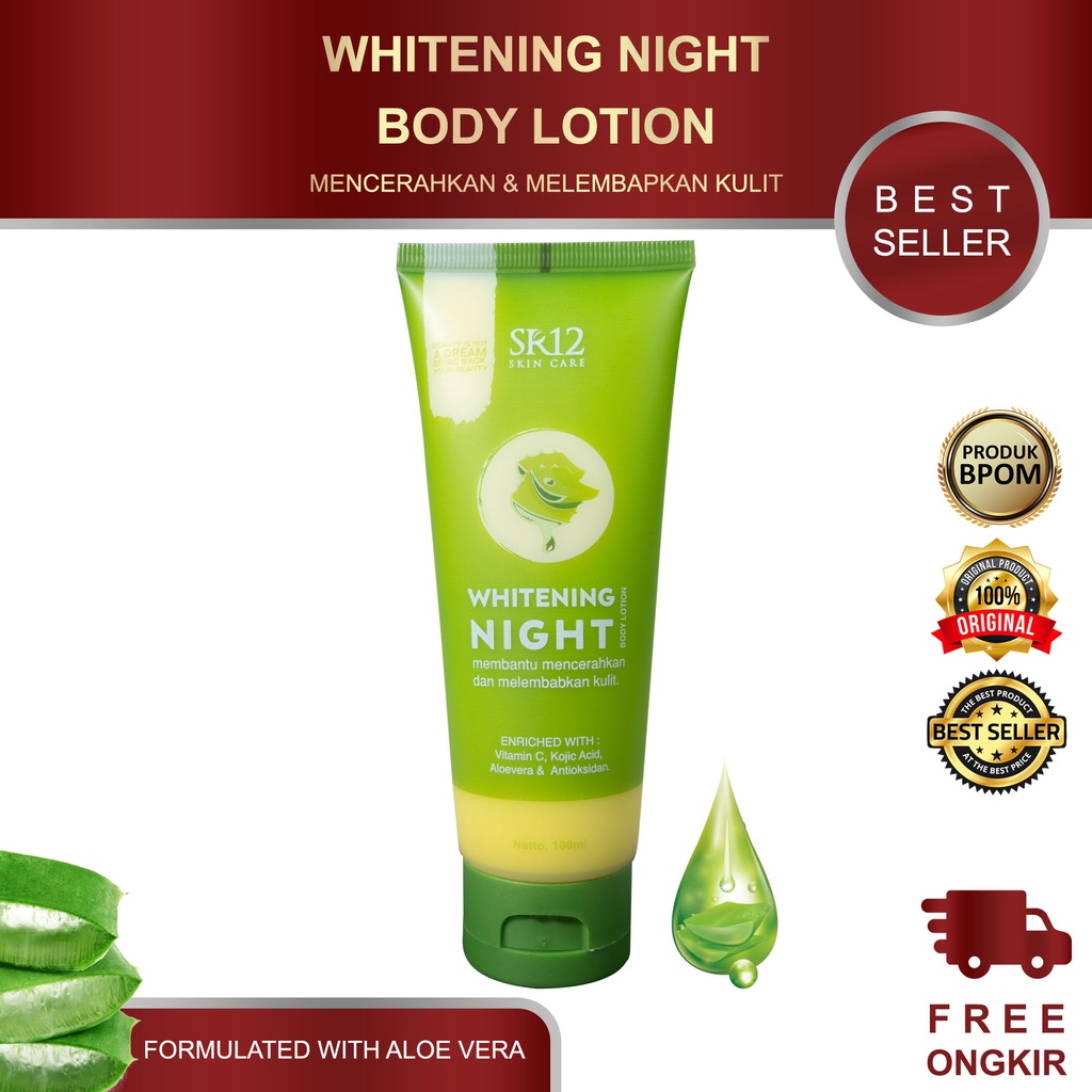 BODY LOTION SR12 / BODY LOTION / WHITENING MOISTURIZING CREAM SR12 / WHITENING NIGHT BODY LOTION SR12