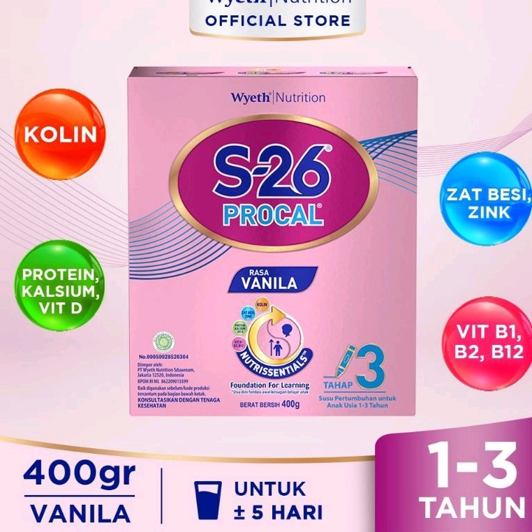 PROMOSI S26 PROCAL VANILA TAHAP 3 WYETH NUTRITION SUSU FORMULA BAYI BALITA ASUPAN GIZI ANAK DISKON M
