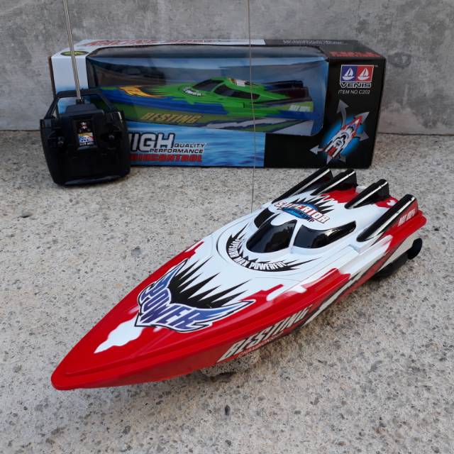 RC PERAHU BOAT REMOTE CONTROL MAINAN ANAK EDUKATIF RADIO KONTROL BATRE