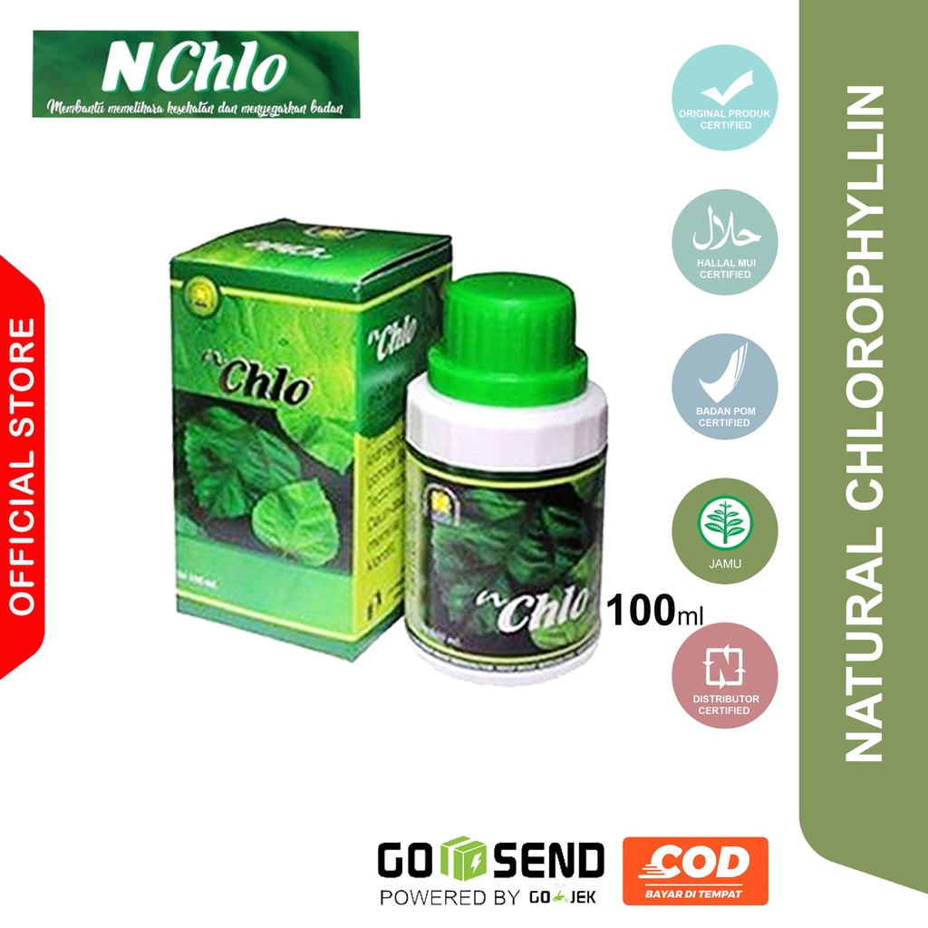 N'chlo Nasa Natural Chlorophyllin Nasa Anti Oksidan Herbal kesehatan, herbal kecanduan roko dan memb