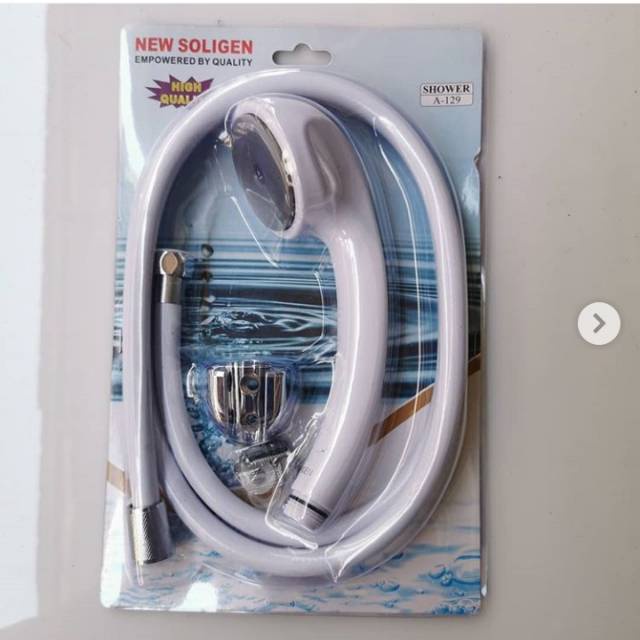 Hand shower pvc soligen shower mandi putih