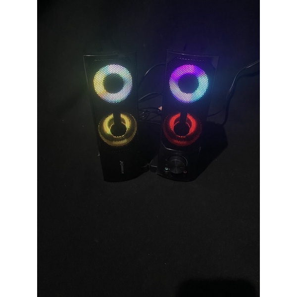 Speaker INBOX GS-07 Laptop/PC/ Gaming Soundbar Super Bass Portable RGB Lighting - Garansi 1 Tahun