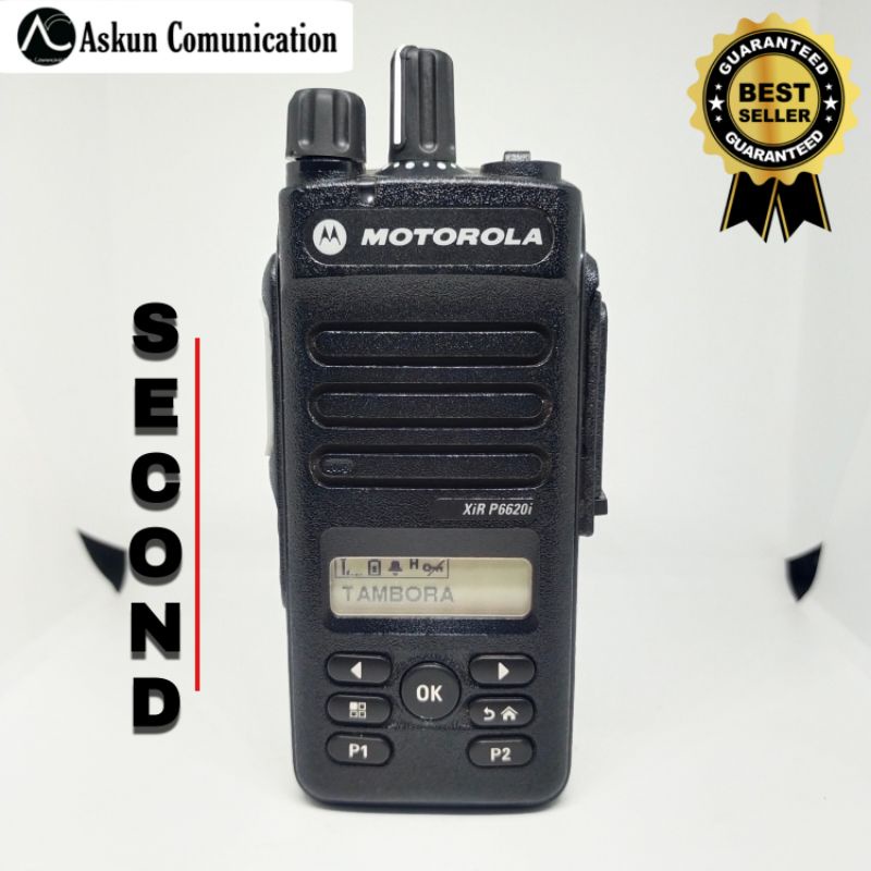HT Motorola Xir P6620i UHF 403-527 MHz Second + Charger