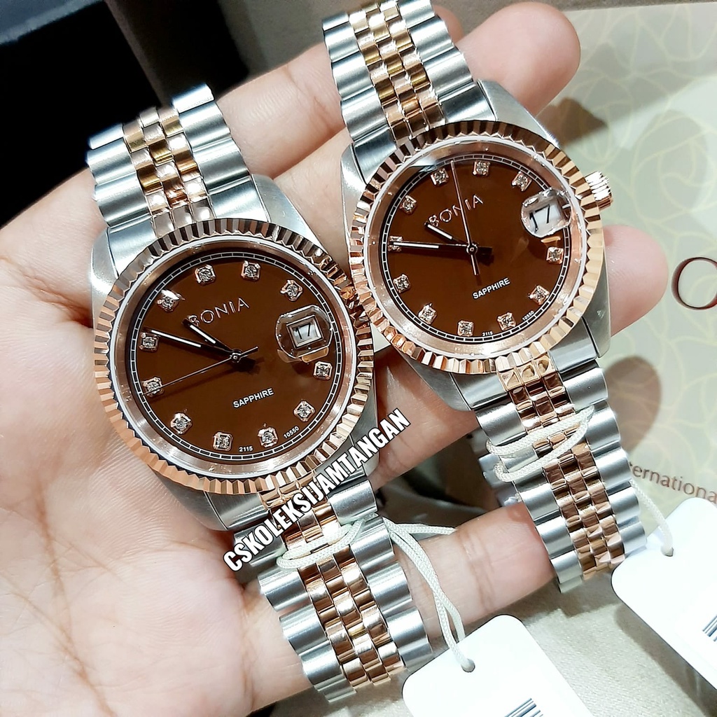 JAM TANGAN COUPLE BONIA SAPPHIRE  BNB10550-1647 & BNB10550-3647 ORIGINAL