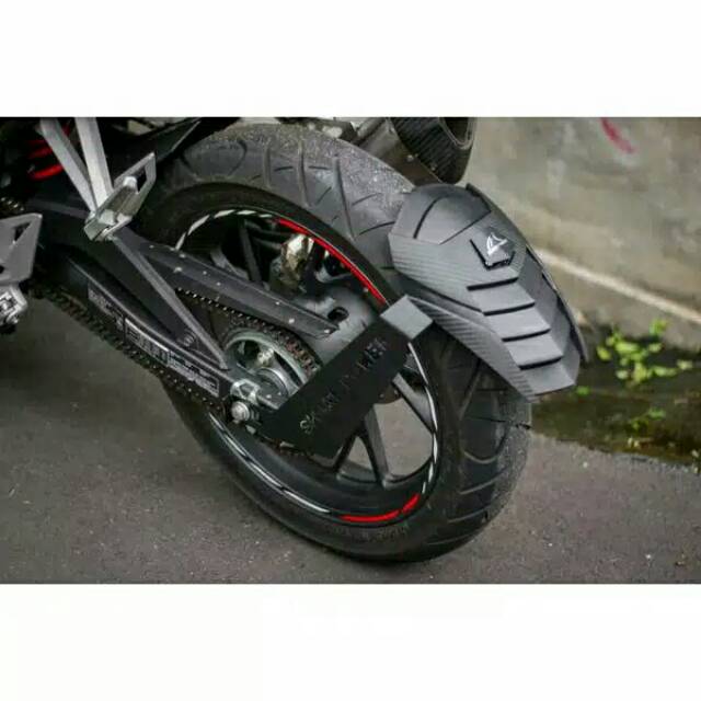 Mud Guard/Mudguar New Shark Power Universal R15,Cbr150r,Vixion,Xabre,Ninja,R25 &amp; Motor Lain Nya