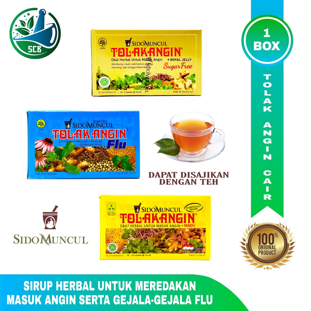 Tolak Angin 1 Box Varian - Obat Masuk Angin dan Flu
