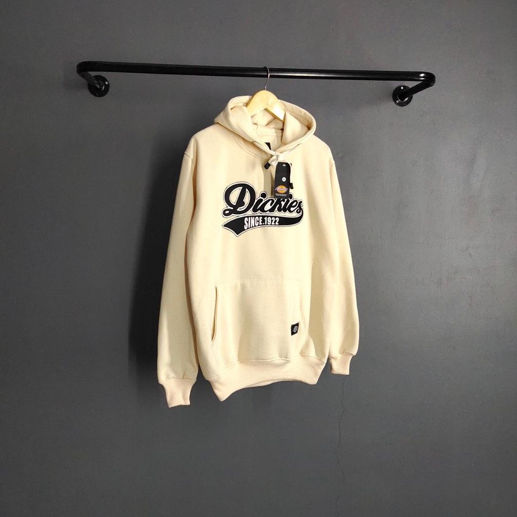 [KODE BARANG 036] SWEATER HOODIE DICKIES BORDIR SINCE 1922 / HOODIE PRIA DICKIES WARNA CREAM ORIGINA