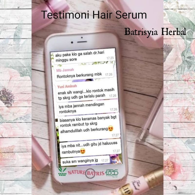 SERUM RAMBUT RONTOK/PENUMBUH RAMBUT / MENUTRISI RAMBUT/PELEMBUT RAMBUT/HAIR SERUM BATRISYIA