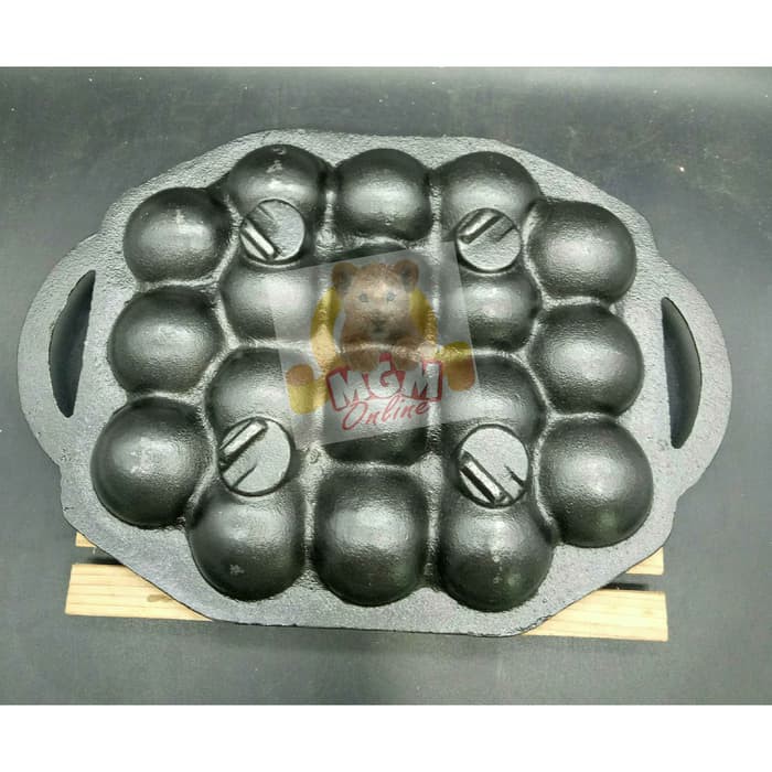 Iron Cast Takoyaki 18lubang Besi Cor SUPER TEBAL super berat 2606