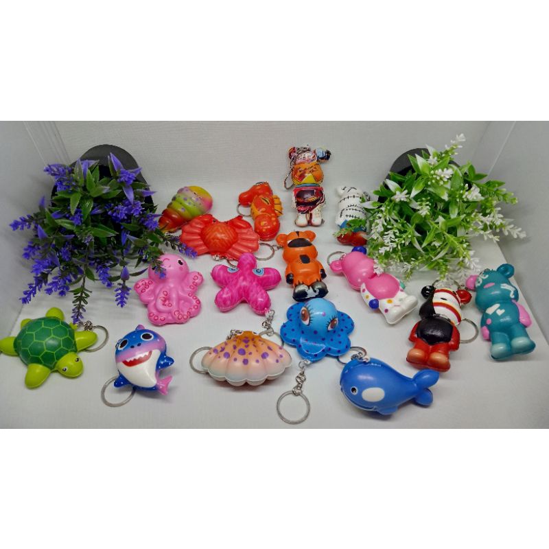 Gantungan kunci motif unik Squishy harga/pcs