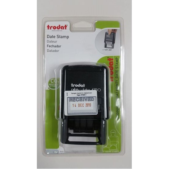 

Stempel TANGGAL + RECEIVED Trodat Printy Dater Date 4750 Stamp Cap