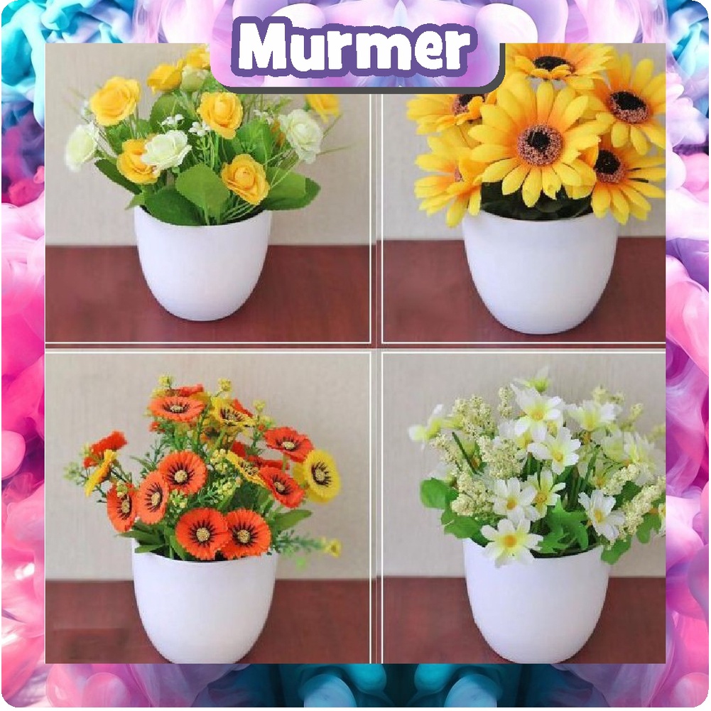 MurmerOfficial TANAMAN BUNGA PLASTIK DEKORASI RUMAH TANAMAN HIAS IMPORT MURAH R164 R165 R166 R167