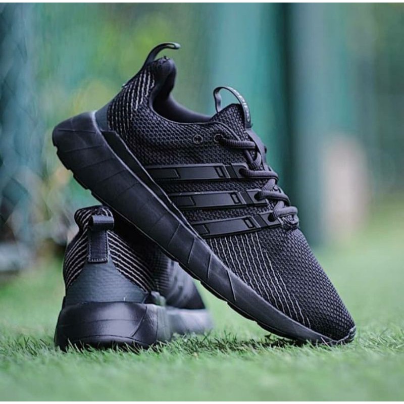Sepatu Pria Hitam Ads_Questar flow All Black Original