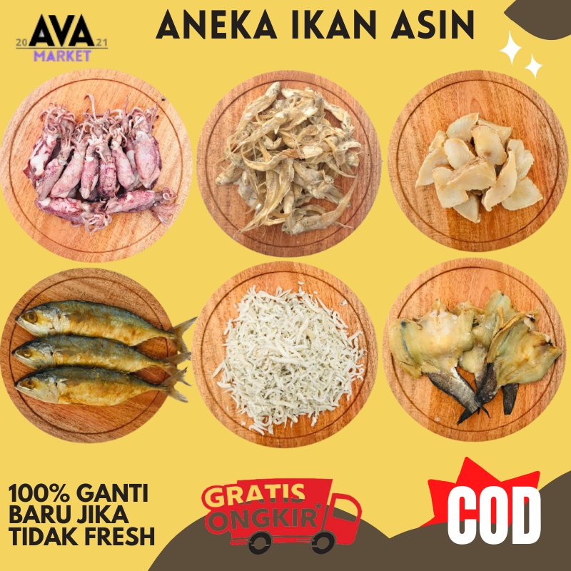 

Ikan Asin Cumi Baby Jambal Ebi Teri Nasi Jengki Belah 200Gram